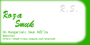 roza smuk business card